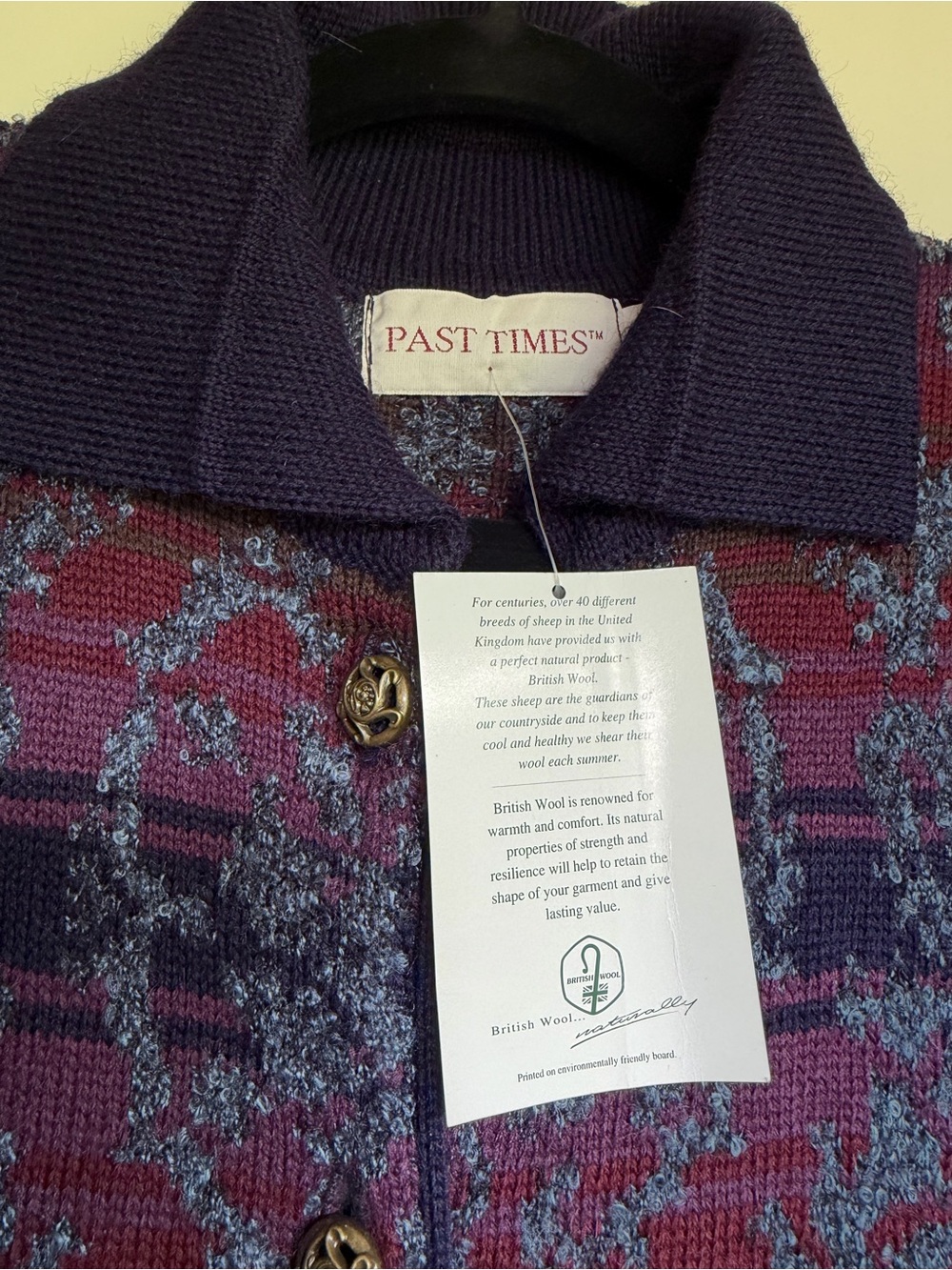 Past Times British Wool, tapestry, maxi duster